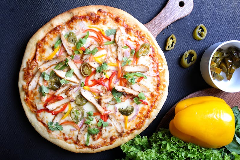 Spicy Inferno pizza with jalapeños